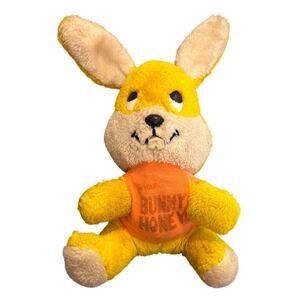 VTG Easter Bunny Plush I’m Your Bunny Honey Dakin 1977 Korea yellow Orange Shirt
